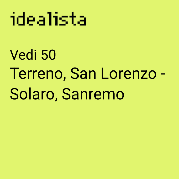 terreno edificabile in vendita a Sanremo