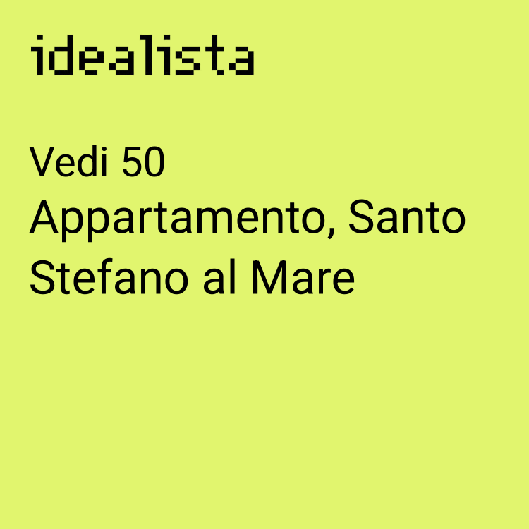 appartamento in vendita a Santo Stefano al Mare