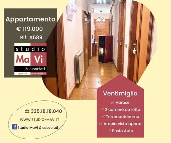 appartamento in vendita a Ventimiglia in zona Varase
