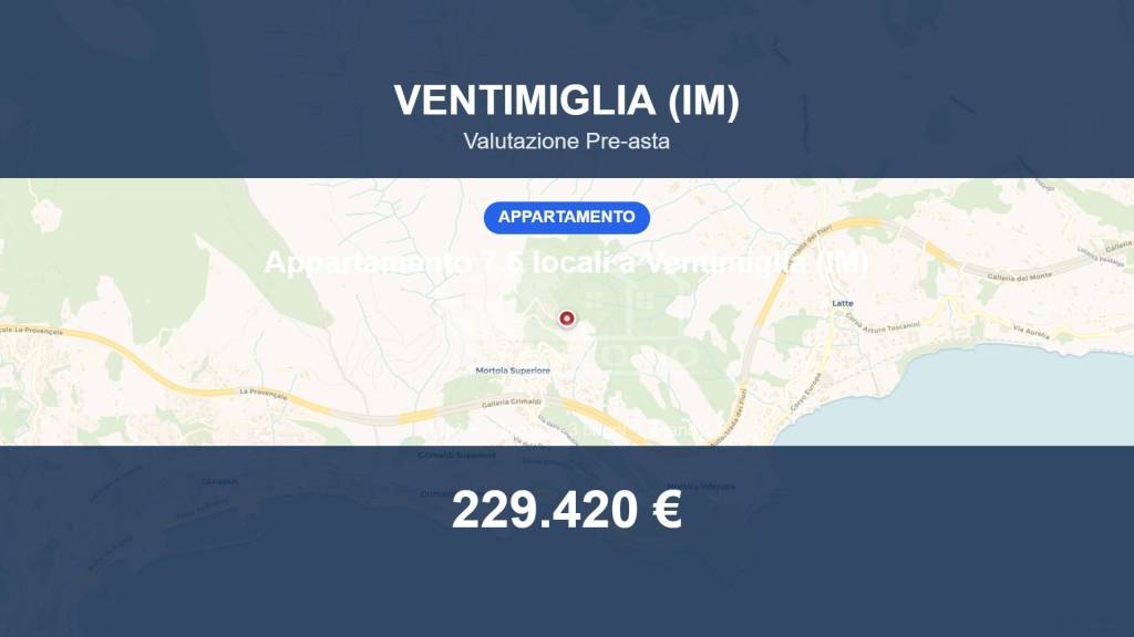 appartamento in vendita a Ventimiglia in zona Mortola Superiore