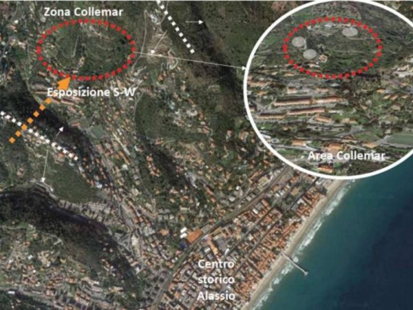 terreno agricolo in vendita ad Alassio in zona Moglio