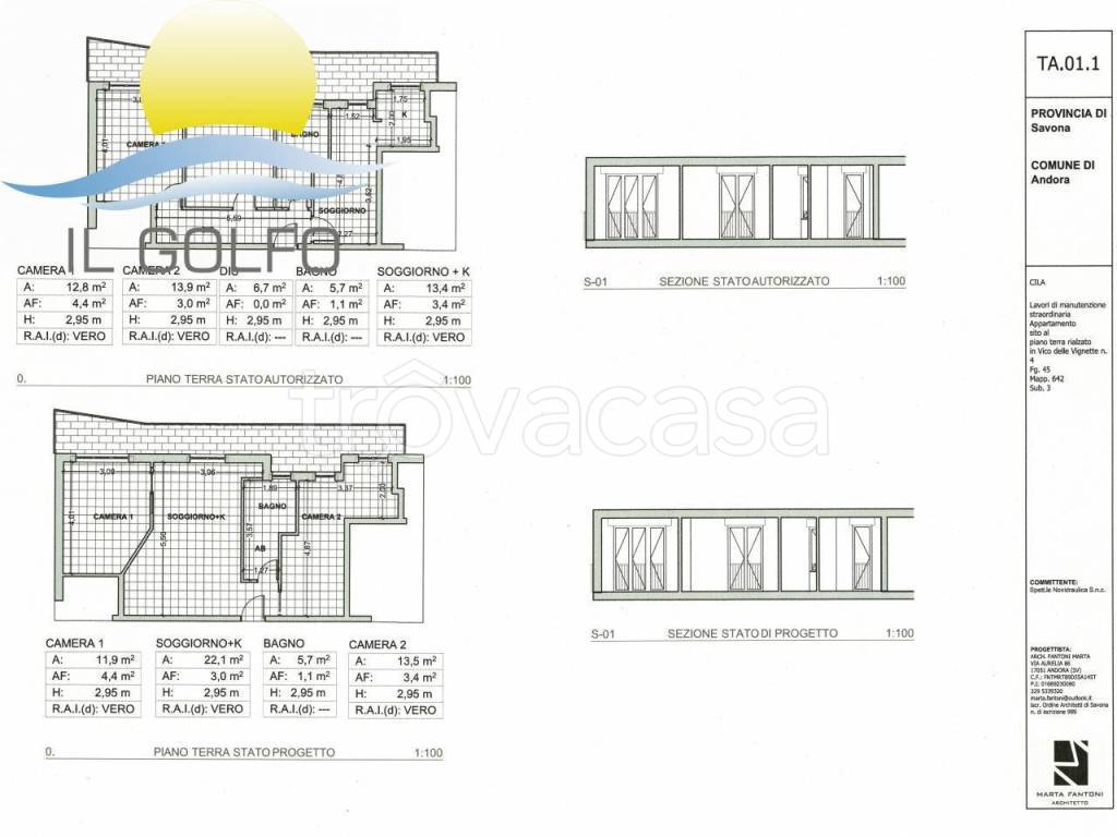 appartamento in vendita ad Andora