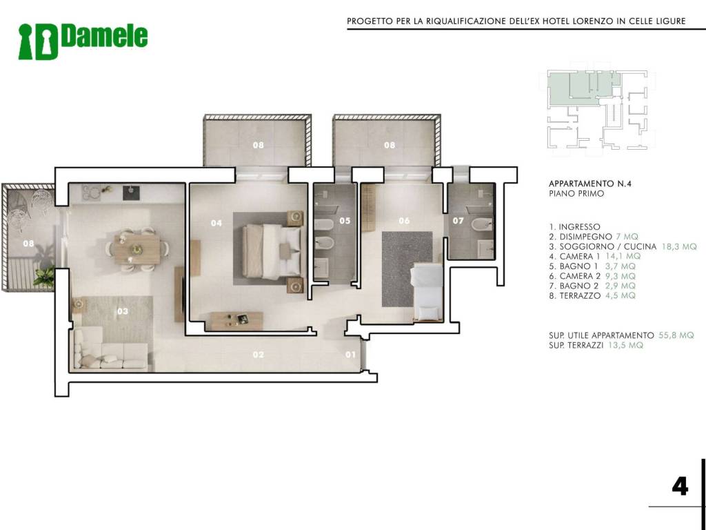 appartamento in vendita a Celle Ligure