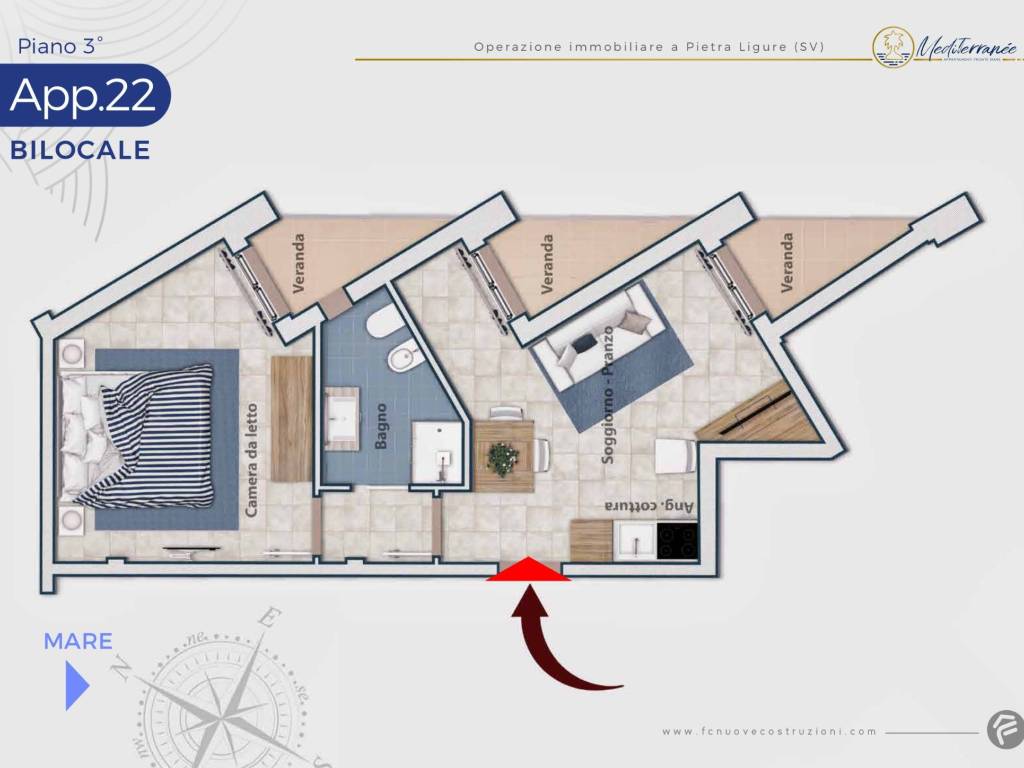 appartamento in vendita a Pietra Ligure