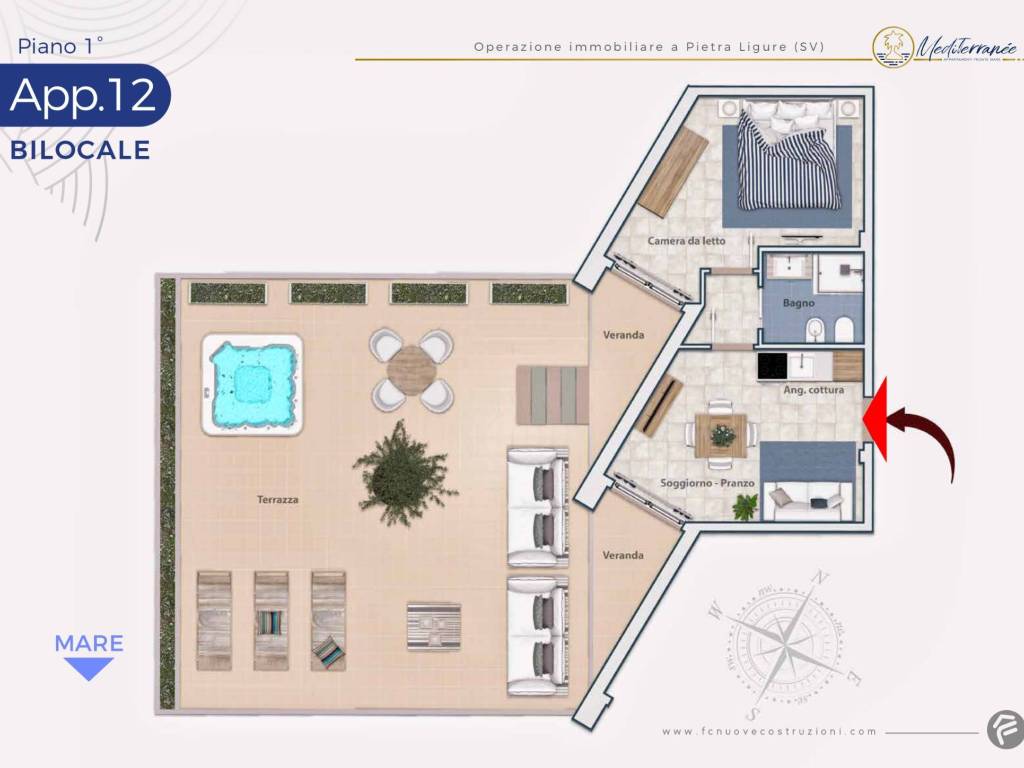 appartamento in vendita a Pietra Ligure