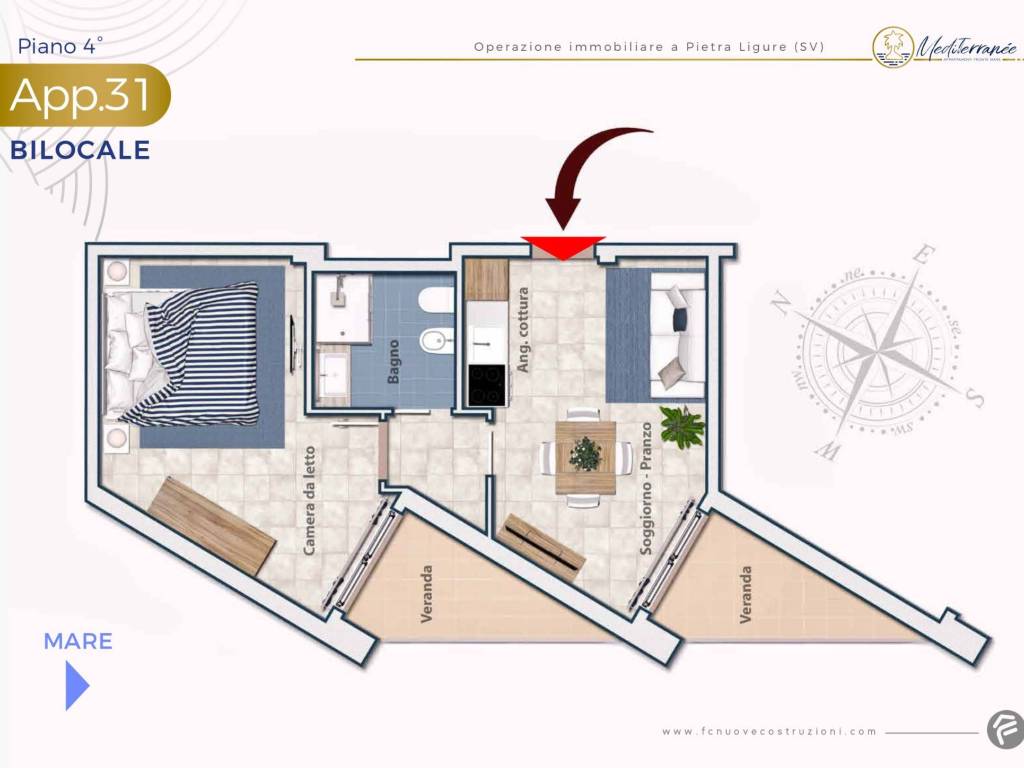 appartamento in vendita a Pietra Ligure