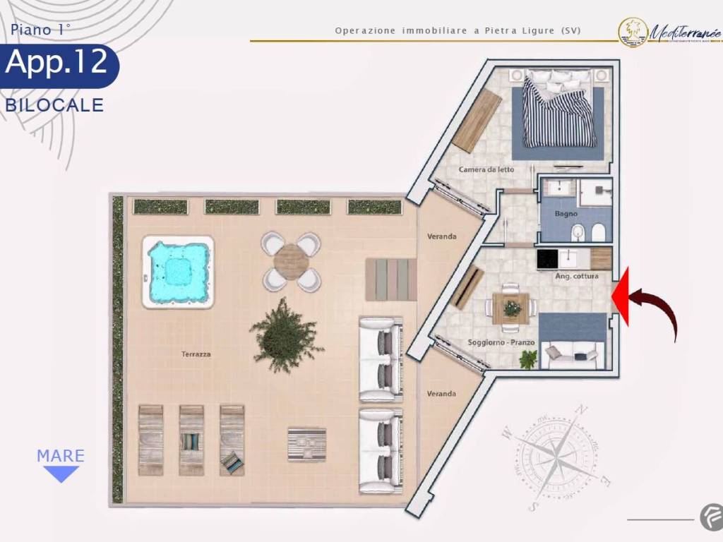 appartamento in vendita a Pietra Ligure