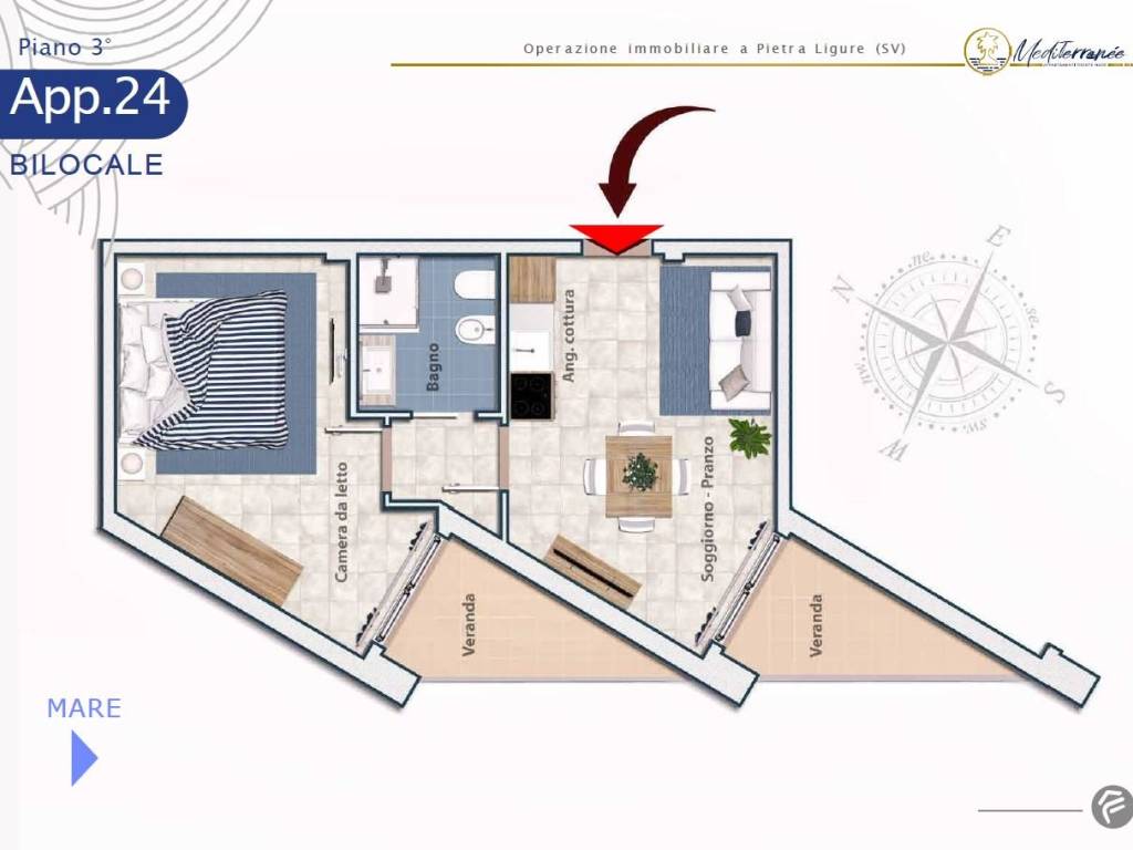 appartamento in vendita a Pietra Ligure