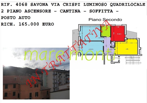 appartamento in vendita a Savona in zona Montemoro