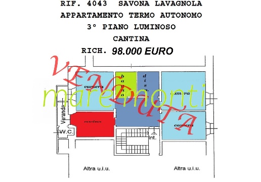 appartamento in vendita a Savona in zona Santuario