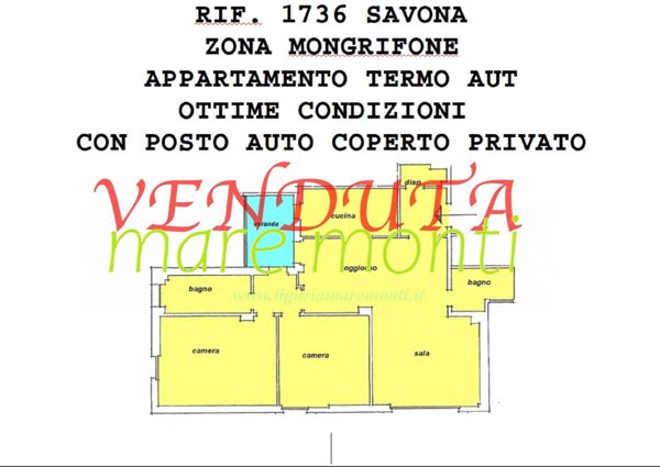 appartamento in vendita a Savona in zona Conca Verde
