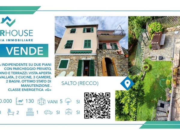 casa indipendente in vendita ad Avegno in zona Salto