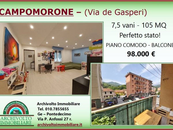 appartamento in vendita a Campomorone