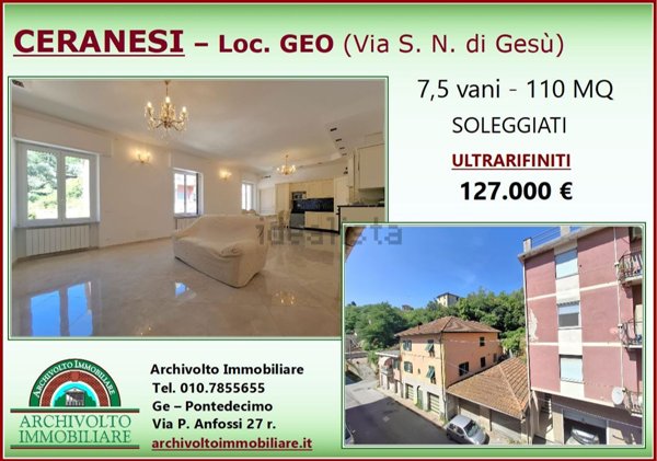 appartamento in vendita a Ceranesi