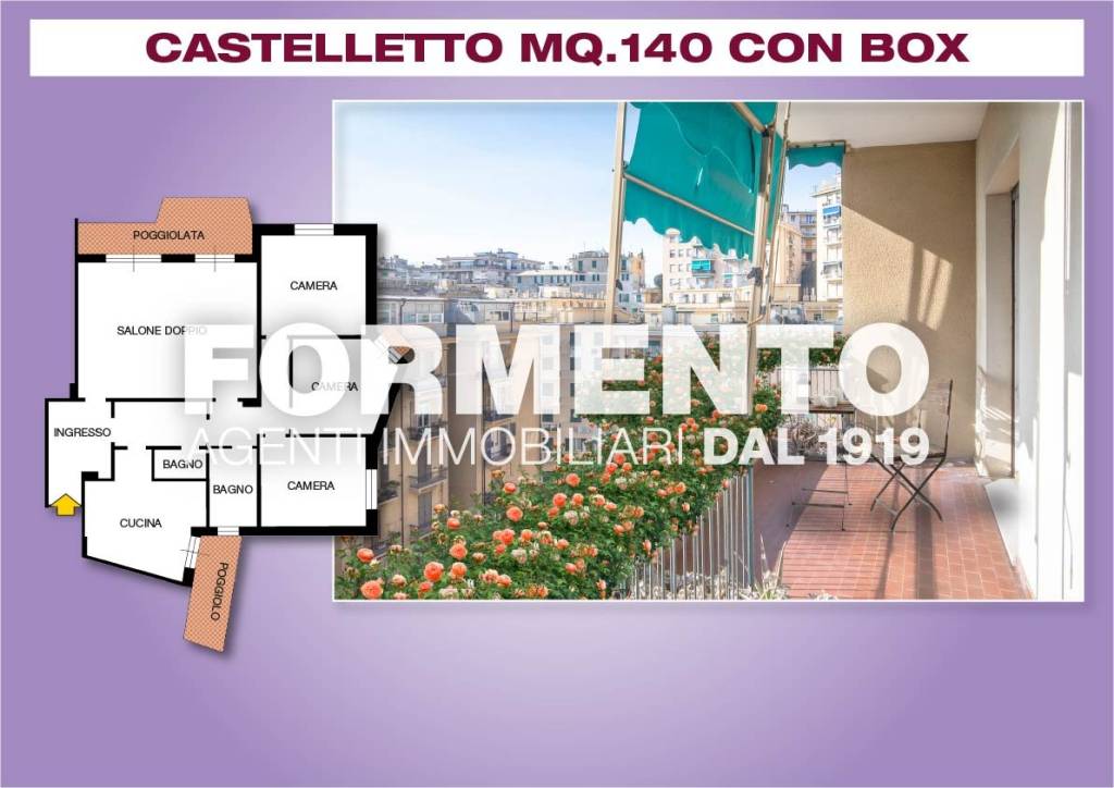 appartamento in vendita a Genova in zona Castelletto