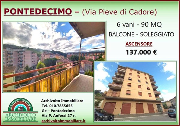 appartamento in vendita a Genova in zona Pontedecimo