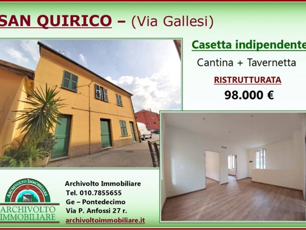 casa indipendente in vendita a Genova in zona San Quirico