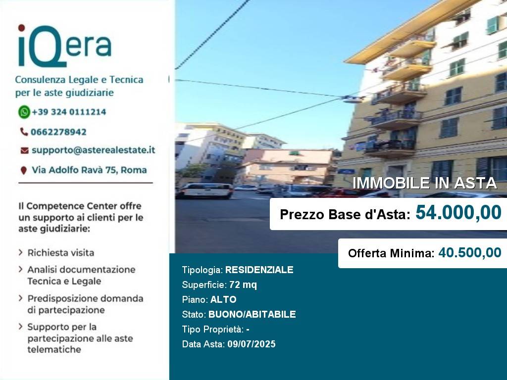 appartamento in vendita a Genova in zona Certosa