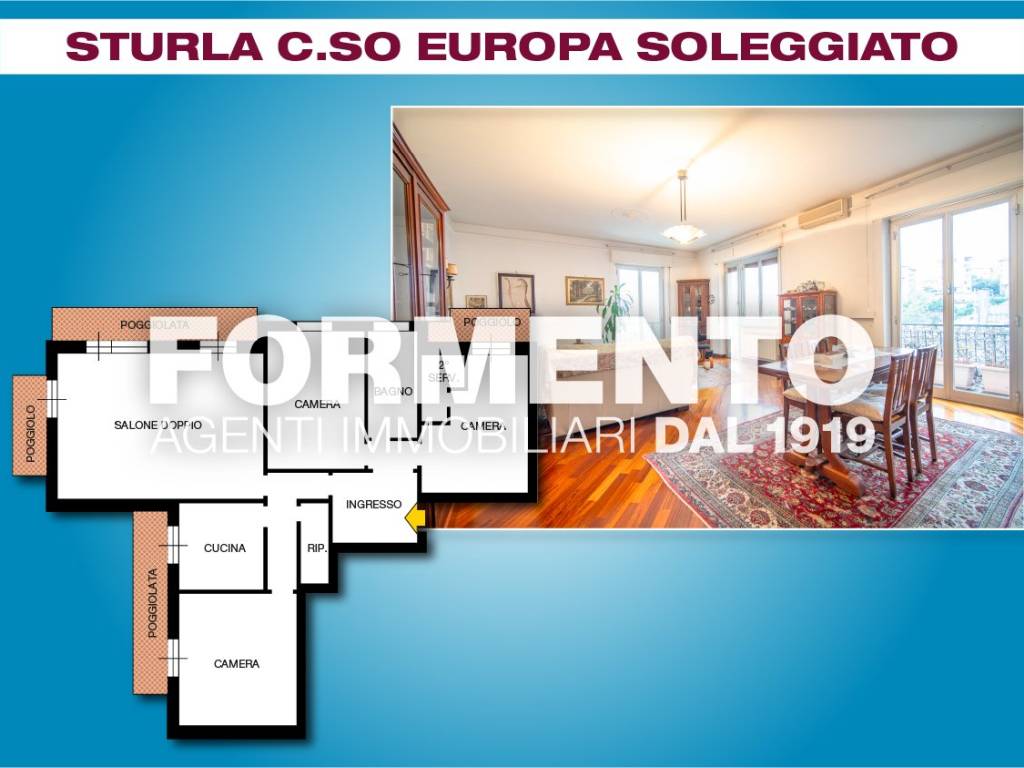 appartamento in vendita a Genova in zona Sturla