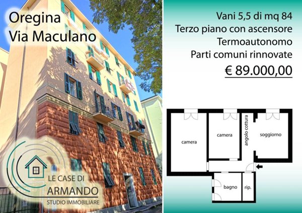 appartamento in vendita a Genova in zona Oregina
