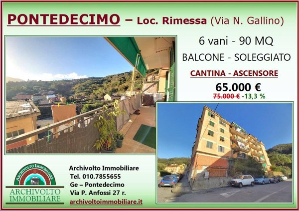appartamento in vendita a Genova in zona Pontedecimo