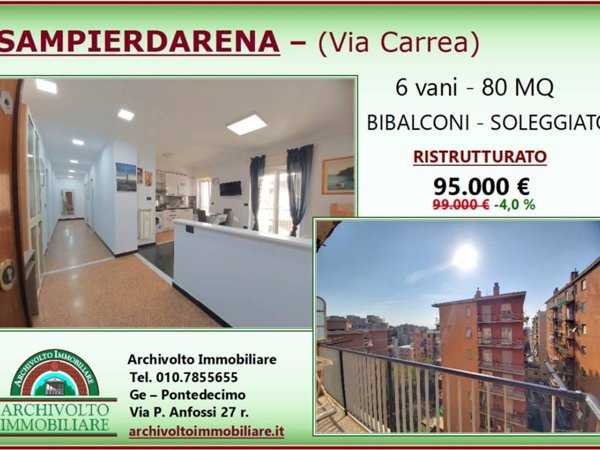 appartamento in vendita a Genova in zona Sampierdarena
