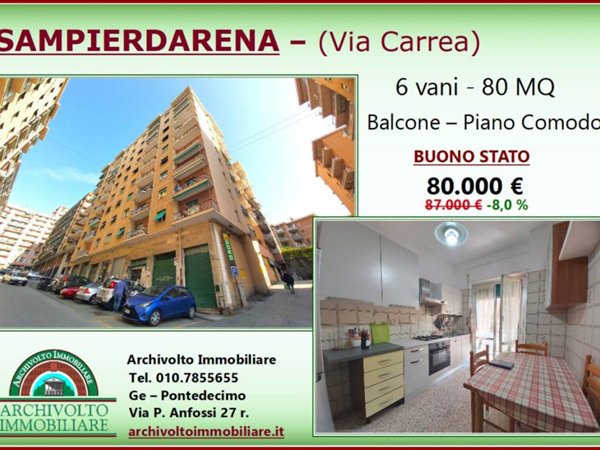 appartamento in vendita a Genova in zona Sampierdarena