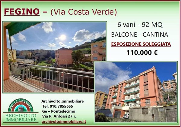 appartamento in vendita a Genova in zona Borzoli