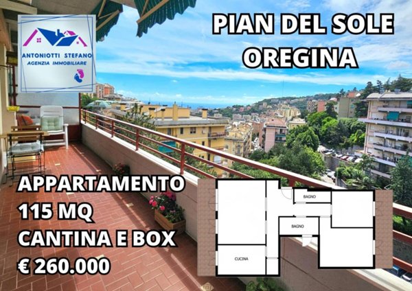 appartamento in vendita a Genova in zona Oregina