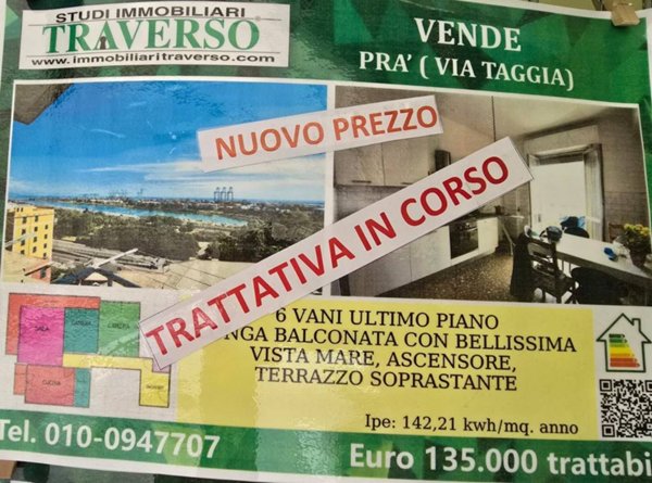 appartamento in vendita a Genova in zona Palmaro / Pra'