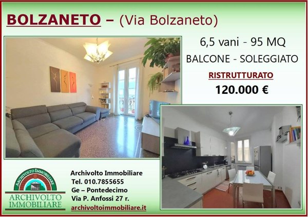 appartamento in vendita a Genova in zona Bolzaneto