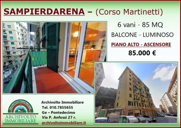 appartamento in vendita a Genova in zona Sampierdarena