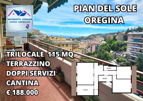 appartamento in vendita a Genova in zona Oregina