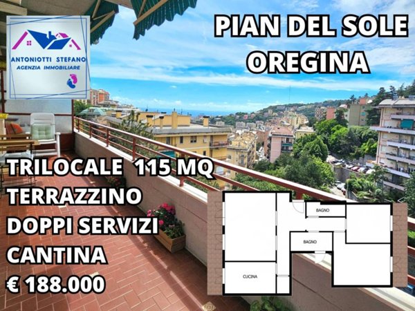 appartamento in vendita a Genova in zona Oregina