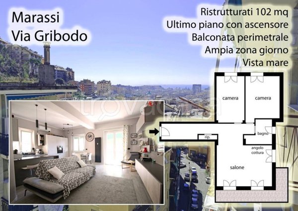 appartamento in vendita a Genova in zona Marassi