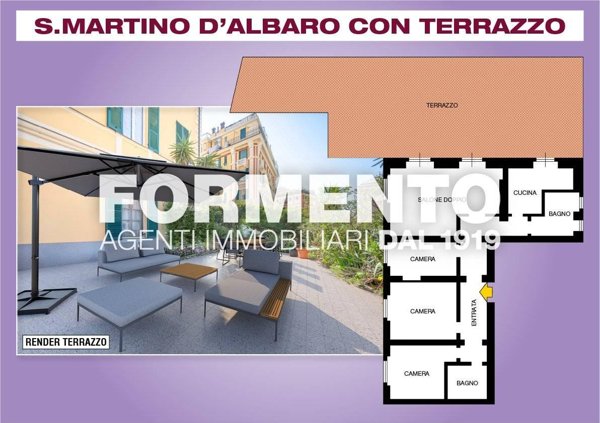 appartamento in vendita a Genova in zona Sturla