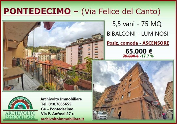 appartamento in vendita a Genova in zona Pontedecimo