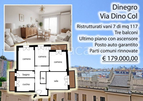 appartamento in vendita a Genova in zona Sampierdarena