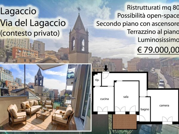 appartamento in vendita a Genova in zona Lagaccio / Granarolo