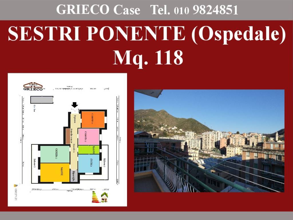 appartamento in vendita a Genova in zona Sestri Ponente