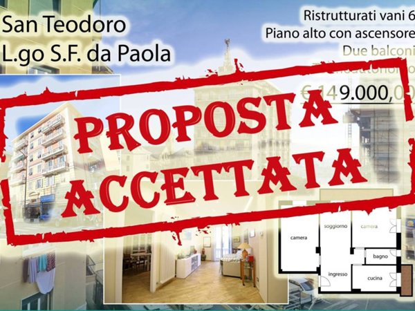 appartamento in vendita a Genova in zona San Teodoro