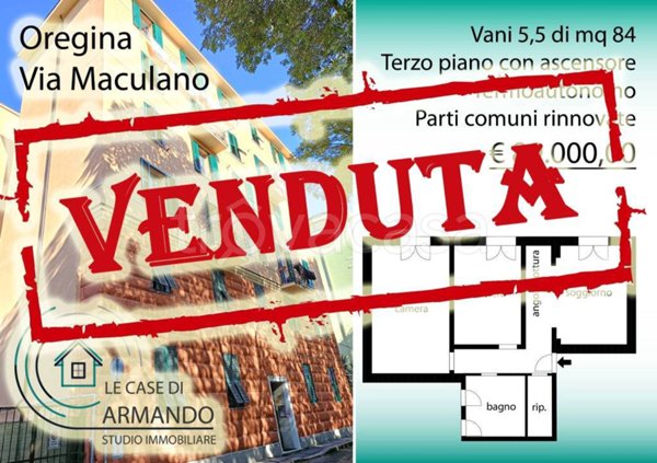 appartamento in vendita a Genova in zona Oregina