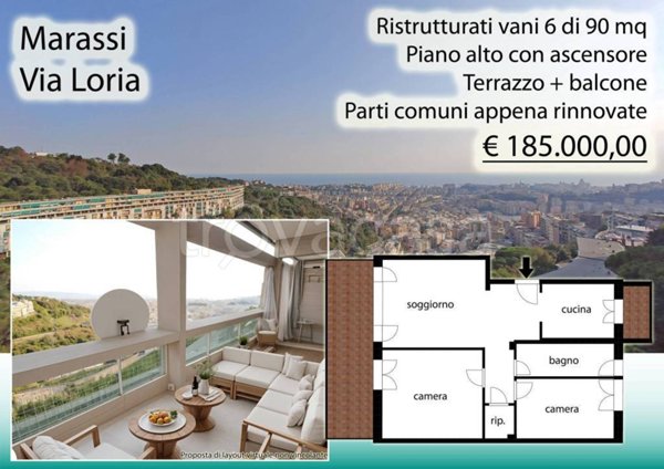 appartamento in vendita a Genova in zona Marassi