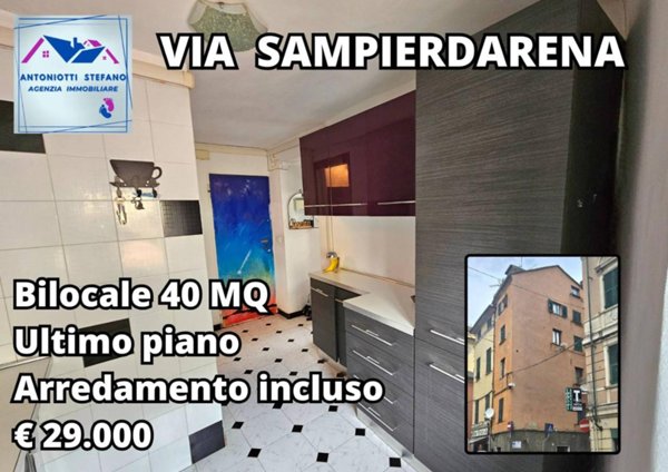 appartamento in vendita a Genova in zona Sampierdarena