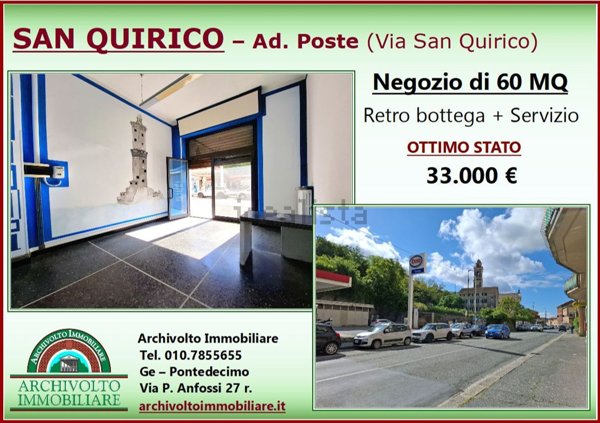 negozio in vendita a Genova in zona San Quirico