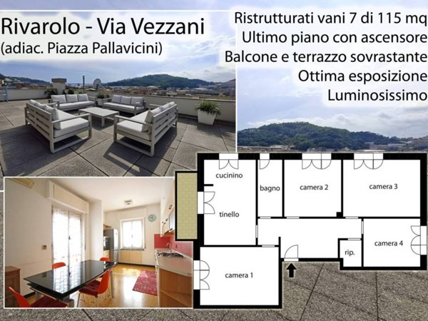 appartamento in vendita a Genova in zona Rivarolo