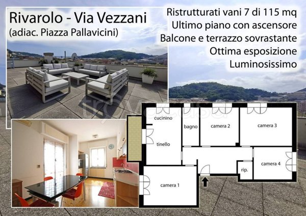 appartamento in vendita a Genova in zona Rivarolo