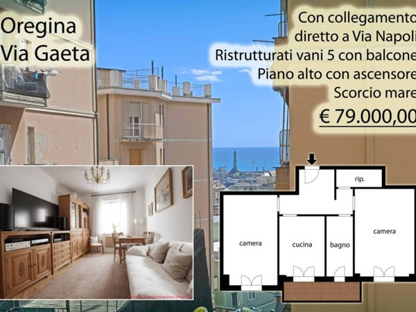 appartamento in vendita a Genova in zona Lagaccio / Granarolo
