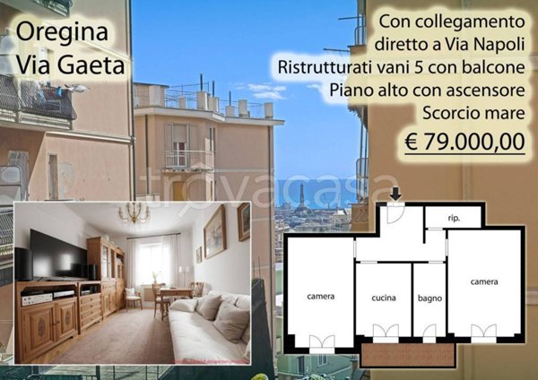 appartamento in vendita a Genova in zona Oregina