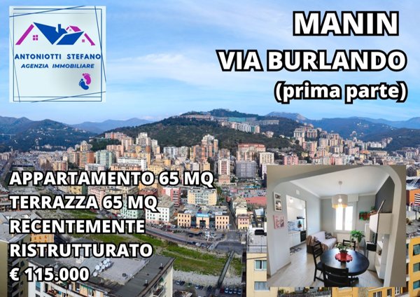 appartamento in vendita a Genova in zona Staglieno